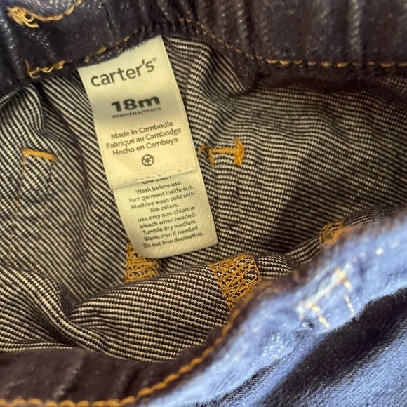 Bundle of3:red top+navy leggings+white headband(has a stain as pictured)size 18M - Picture 4 of 8